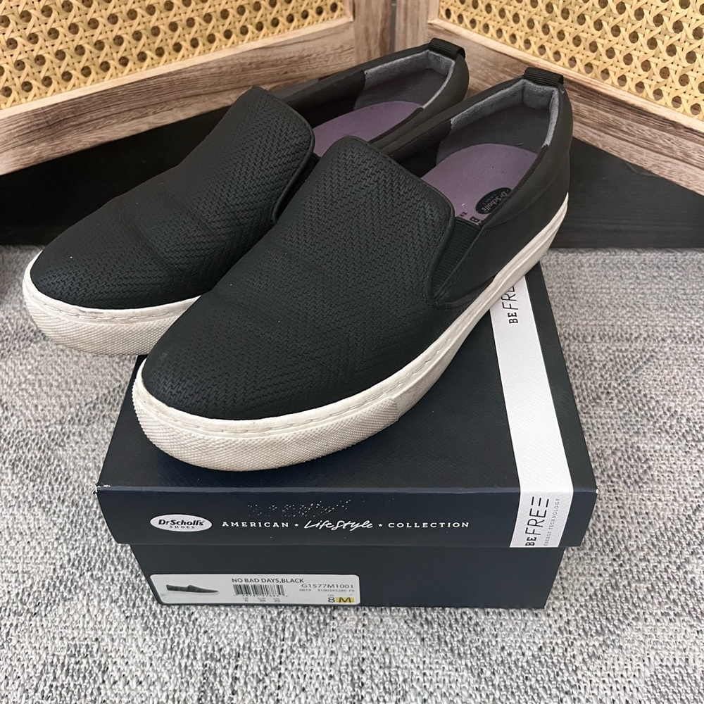Dr. Scholl's Women’s No Bad Days Black Slip-On Shoes